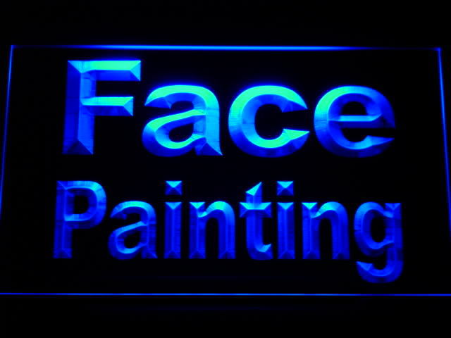 Face Painting Neon Light Sign